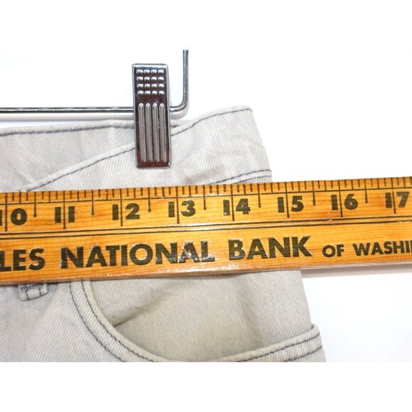 Retro Sasson Mens Light Faded Denim Jeans 1980s Vintage Straight Leg Distressed - Picture 4 of 14